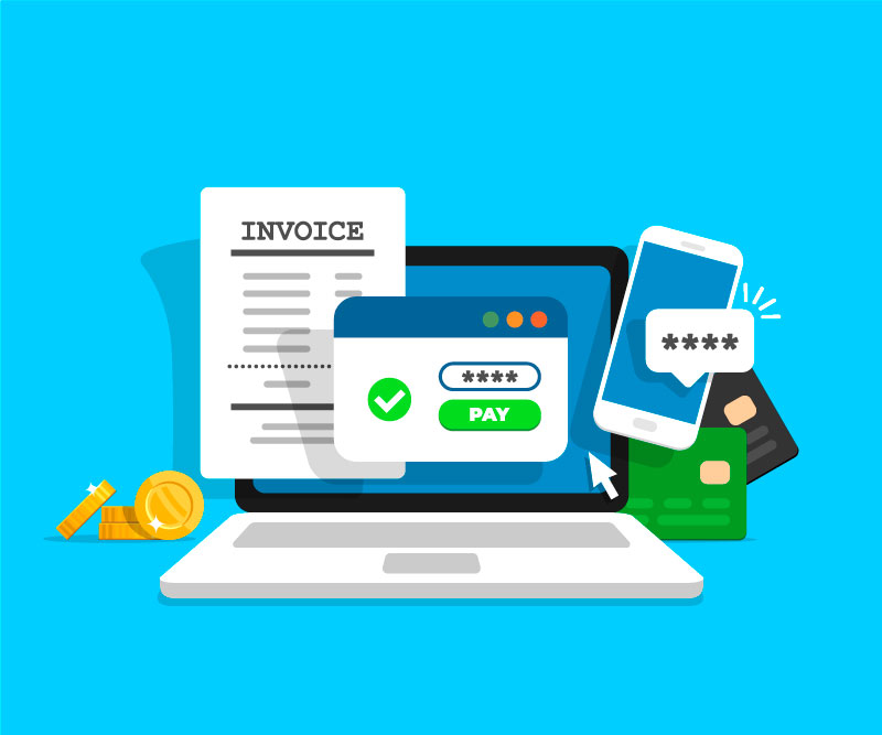 Pay Invoices Vector Graphic